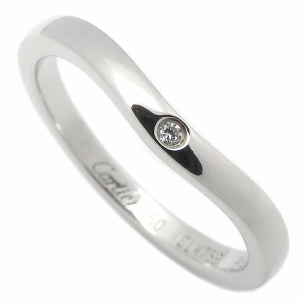 CARTIER Silver Diamond Ring